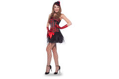 Seksowny kostium tancerki Moulin Rouge - rozmiar SM 1