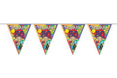 50th Birthday Abraham Super Party Bunting Garland - 10 m