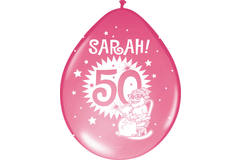 50 Jaar Sarah Ballonnen Knalfeest - 8 stuks