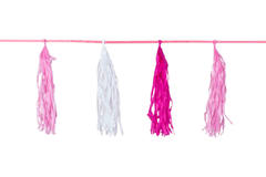 Pink Birth Garland with Fringes - 3 m