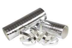 Paper Streamers Metallic Silver