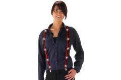 LED Suspenders with Bloodstains