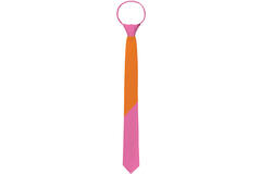 Cravatta Colorblock Arancione/Rosa