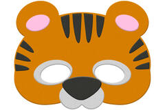Mask Felt Tiger