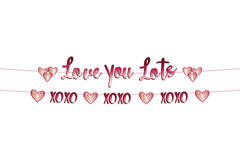 Ghirlande di lettere 'Love You Lots' - 2 pezzi