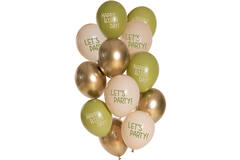 Balloons Golden Olive 33cm - 12 pieces 1