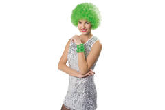 Afro Wig Neon Green