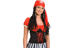 Parrucca da pirata donna nera 1