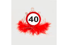 40th Birthday Traffic Sign Tiara 