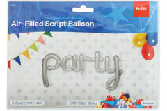 Folienballon 'Party' Silber - 81 x 33 cm 2