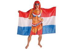 Seksowne ponczo z flagą holenderską - 150x100 cm 1