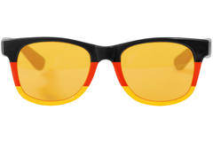 Okulary Blues Brothers Germany - czarno-czerwono-żółte