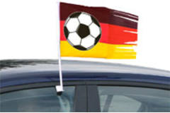 Autoraamvlag zwart-geel-rood Duitsland