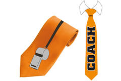 Cravatta arancione Allenatore di calcio