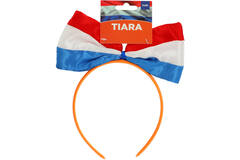 Tiara with Bow Tie Holland Red-White-Blue 2