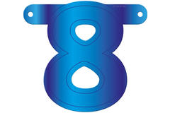 Banner lettera 8 blu 1