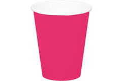 Pink Disposable Cups 350 ml - 8 pieces