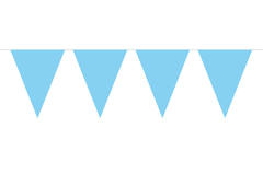 Babyblauwe Mini Vlaggenlijn - 3 meter