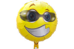 Emoticon resistente con palloncino in foil per occhiali da sole - 45 cm