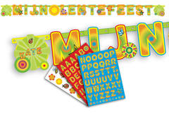 Lentefeest Letterslinger met Stickers - 2,5 mtr