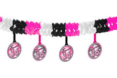 Sweet 16 Garland with Hangers 