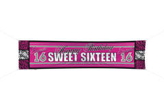 Sweet 16 Spruchband - 180x40 cm