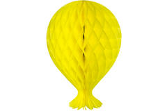 Yellow Honeycomb Balloon - 37 cm
