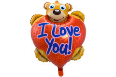 Foil Balloon Bear 'I Love You!' - 57x80 cm