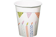 Cups Party Green 250ml - 10 pieces