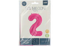 2 Shaped Number Balloon Magenta - 86 cm 4