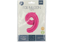 9 Shaped Number Balloon Magenta - 86 cm 4