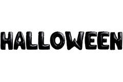 Palloncini foil 'Halloween' Nero 40 cm - 9 pezzi 1