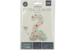 Foil Balloon with Base Number 2 Joyful Party - 72 cm 2