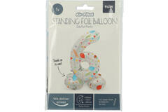 Stehender Folienballon Ziffer / Zahl 6 Joyful Party - 72 cm 2
