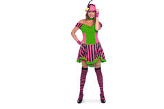 Steampunk Dress Neon Ladies S-M 1