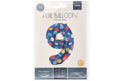 Palloncino Foil Numero 9 Colorful Dots - 86 cm 2