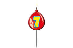 Palloncini compleanno candela numero 7 3