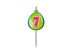 Palloncini compleanno candela numero 7 5