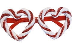 Glasses Heart Candy Cane