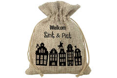Borsa regalo 'Welkom Sint & Piet' (NL) - 18x25cm 1
