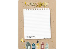 Lista dei desideri 'Welkom Sint & Piet' (NL) - 4 pezzi