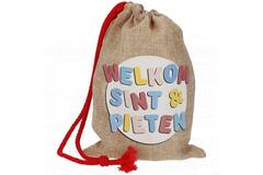 Sacchetto di caramelle 'Welkom Sint en Pieten', Juta 1