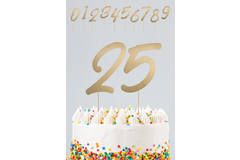 Cake Toppers Numbers Elegant True Blue 15cm - 20 pieces 2