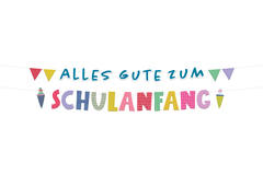 Letter garlands Schulanfang - 1.5 meters