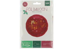 Foil Balloon 'Merry Christmas' Red - 45cm 3