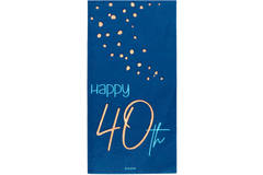 Napkins Elegant True Blue 40 Years 33x33cm - 10 pieces 1