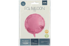 Folieballon Rond Roze Metallic Mat - 45 cm 2