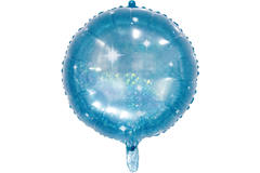 Folieballon Rond Galactic Aqua - 61 cm