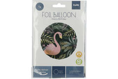 Balon foliowy Urodziny Tropikalny Flaming - 45 cm 2