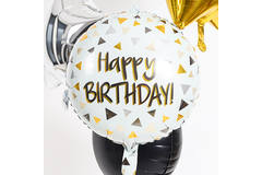 Folieballon Verjaardag Driehoeken - 45 cm 5